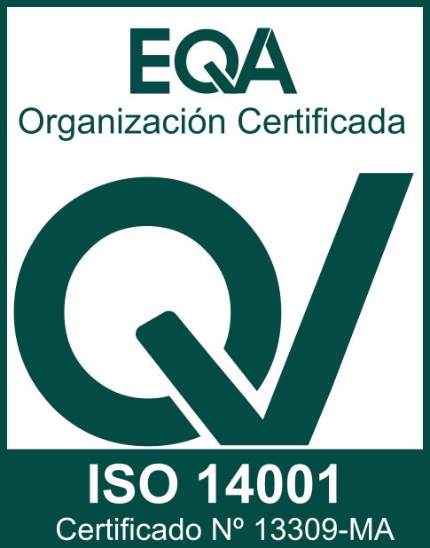 EQA Organización Certificada ISO 14001 — Certificado Nº 13309-MA