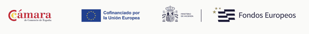 Cámara de Comercio · Cofinanciado por la Unión Europea · Ministerio de Hacienda · Fondos Europeos
